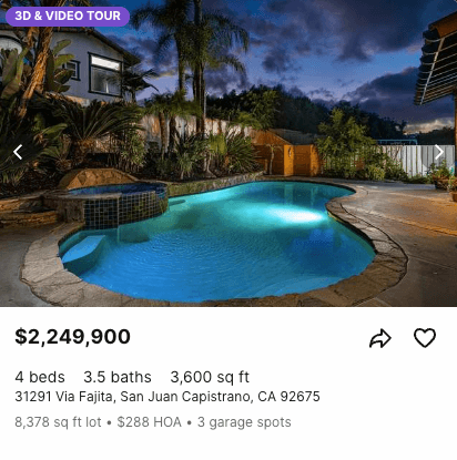 Real Nestla Listing - 31291 Via Fajita, San Juan Capistrano, CA